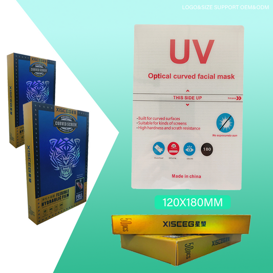 OEM&ODM 0.18mm thick 12*18cm UV curing film sheet screen protector For cutting machine