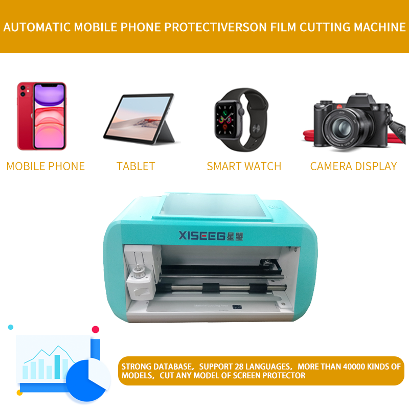 hydrogel raw material tpu film plotter cutter back skin cutting machine cell phone protector cutter convenient operation cutter plotter